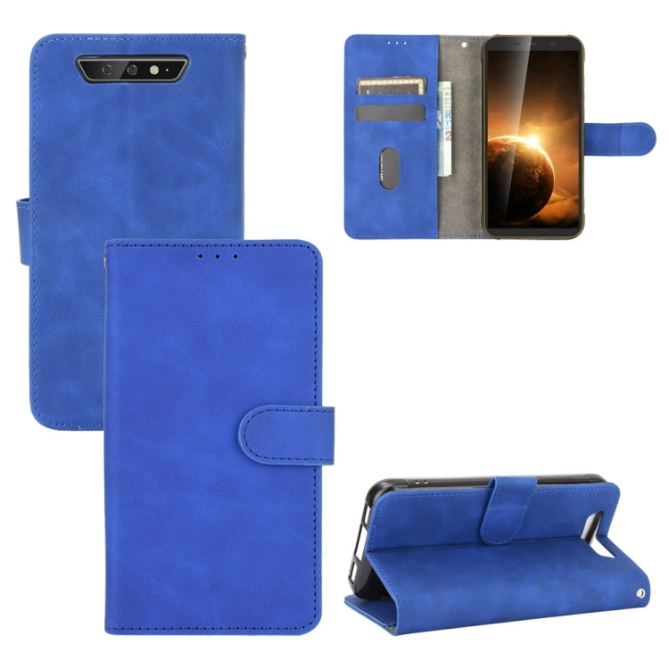 For Blackview BV5500 / BV5500 Pro / BV5500 Plus Solid Color Skin Feel Magnetic Buckle Horizontal Flip Calf Texture PU Leather Case with Holder & Card Slots & Wallet(Blue) - More Brand by PMC Jewellery | Online Shopping South Africa | PMC Jewellery | Buy Now Pay Later Mobicred