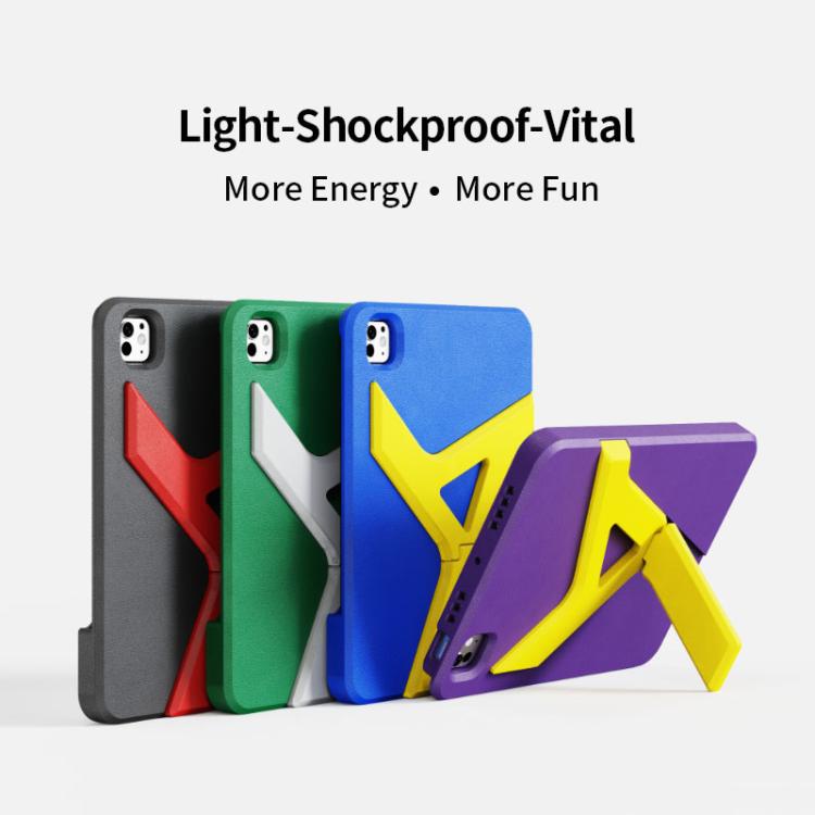 For iPad Air 11 2024 / 11 2025 YOYOISLES Air Rum Series EVA Tablet Case(Blue Yellow) - free shipping - PMc TechLife - Order now!