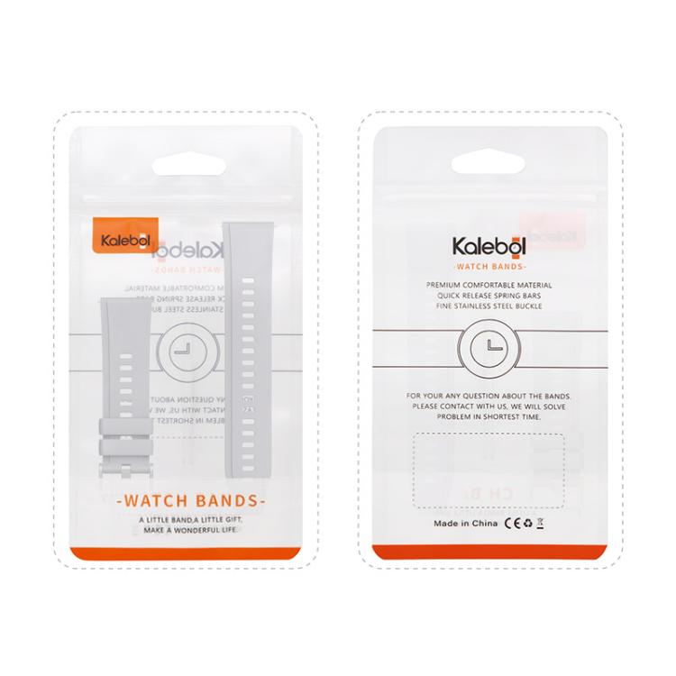 Kalebol 22mm Universal Silicone Watch Strap(White) - free shipping - PMc TechLife - Order now!