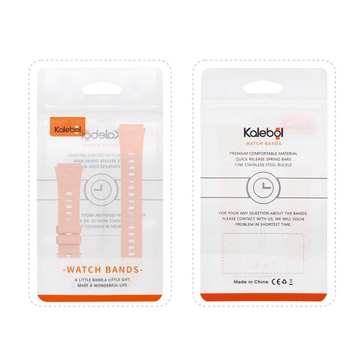 Kalebol 18mm Universal Diamond Embossed Silicone Strap(White) - 18mm Bands by Kalebol | Online Shopping South Africa | PMc TechLife | Buy Now Pay Later Mobicred