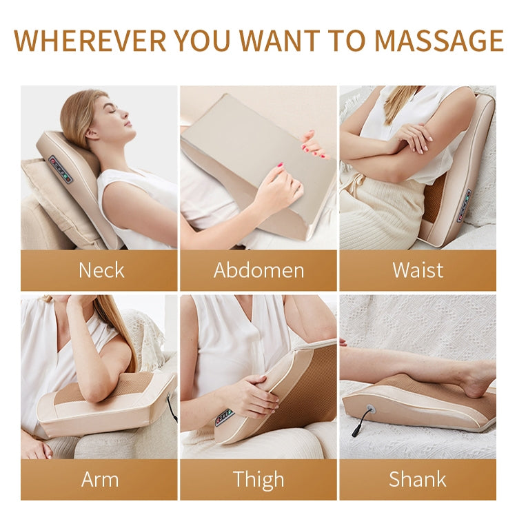 Multifunctional Mini Massage Pillow Neck and Shoulder Cervical Massager, Plug Type:UK Plug(Black) - free shipping - PMC TechLife - Order now!