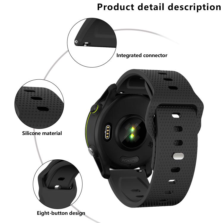 20mm Kalebol Dot Studded Buckle Silicone Watch Band(Navy Blue) - 20mm Bands by Kalebol | Online Shopping South Africa | PMc TechLife | Buy Now Pay Later Mobicred
