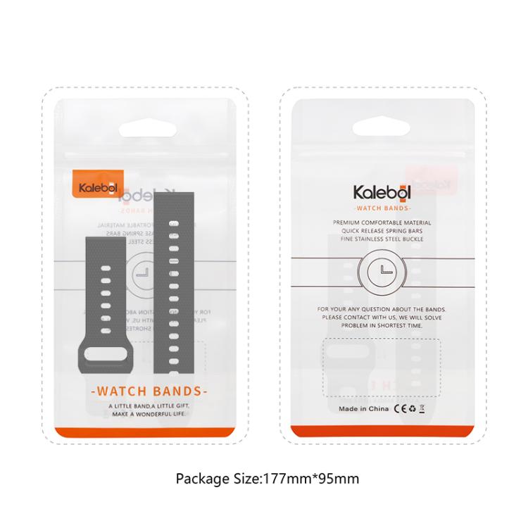 22mm Kalebol Dot Studded Buckle Silicone Watch Band(Teal) - 22mm Bands by Kalebol | Online Shopping South Africa | PMc TechLife | Buy Now Pay Later Mobicred