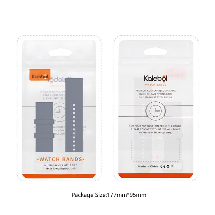 22mm Kalebol Round Tail Silicone Watch Band(Red) - free shipping - PMc TechLife - Order now!