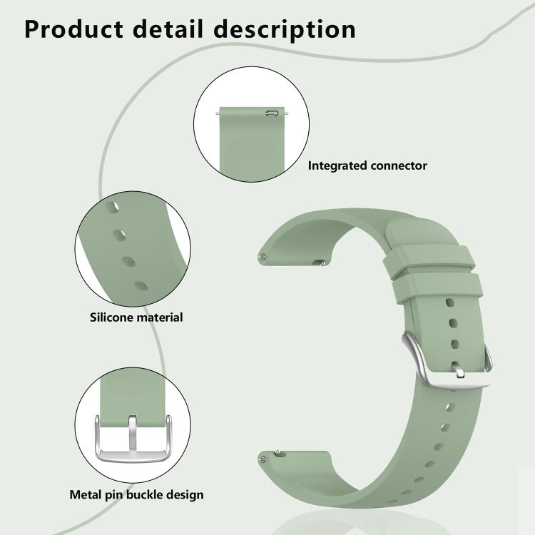 20mm Kalebol Round Tail Silicone Watch Band(Orange) - 20mm Bands by Kalebol | Online Shopping South Africa | PMc TechLife | Buy Now Pay Later Mobicred