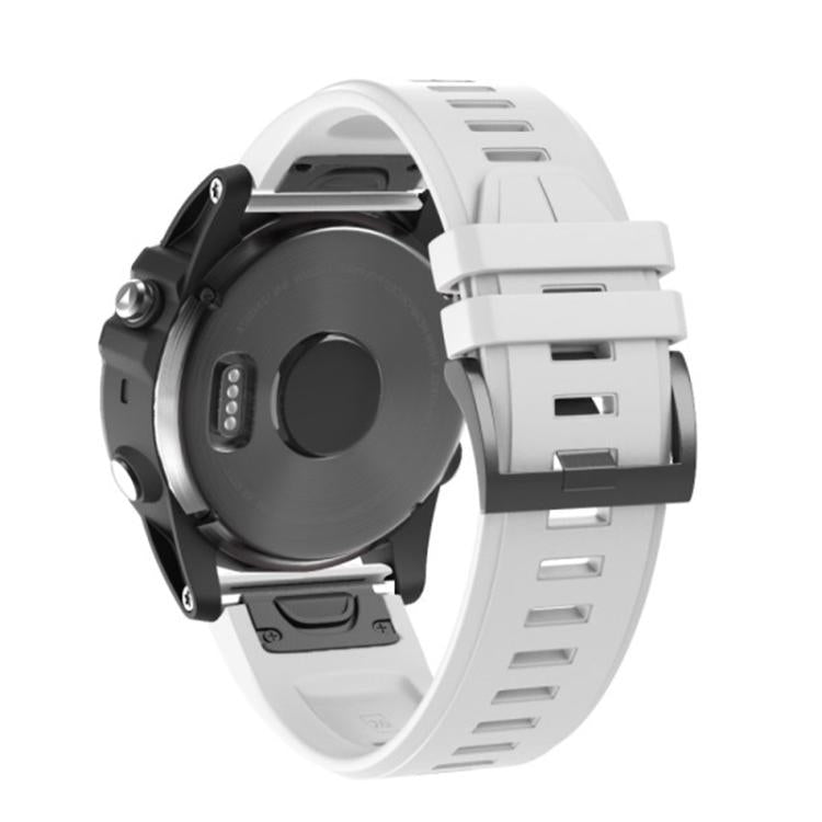 For Garmin QuickFit 26mm Kalebol Plain Texture Silicone Watch Band(White) - free shipping - PMc TechLife - Order now!