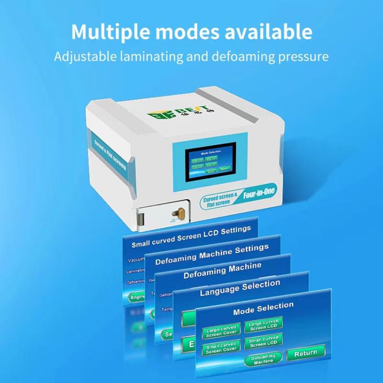 BEST B-528 4 in 1 7 inch Intelligent Laminating and Defoaming Machine Built-in Vacuum Pump, Plug:US Plug - free shipping - PMC TechLife - Order now!
