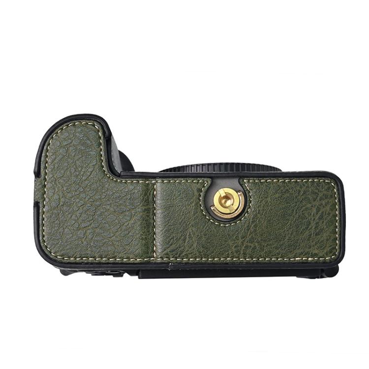 For Nikon Z6III Litchi Texture PU Leather Camera Half Case Base(Green) - free shipping - PMC TechLife - Order now!