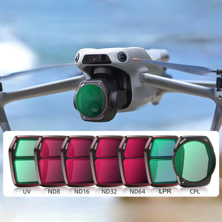 For DJI Air 3S BRDRC Camera Lens Filter, Filter:ND16 - free shipping - PMC TechLife - Order now!