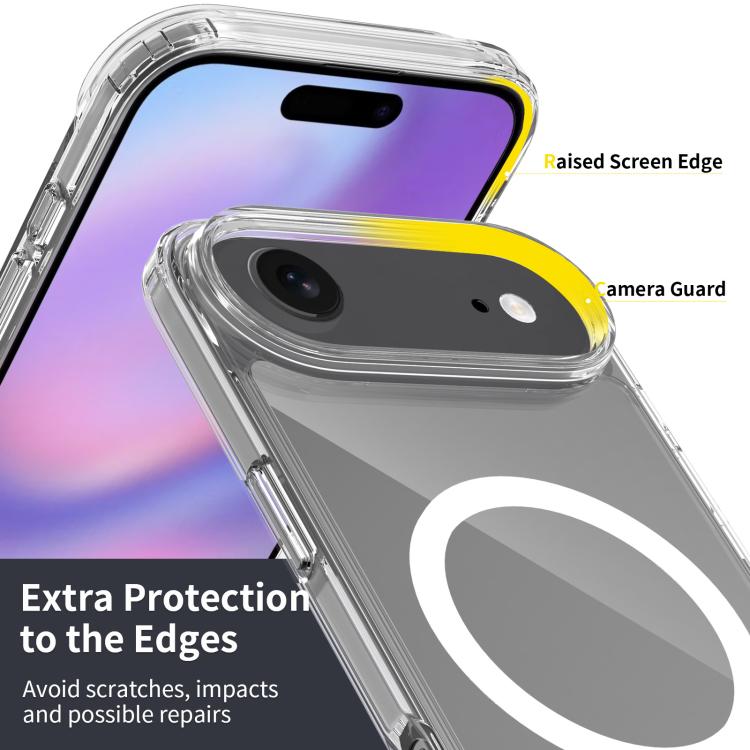 For iPhone 17 Air Scratchproof PC Hybrid TPU Magsafe Phone Case(Transparent) - free shipping - PMc TechLife - Order now!
