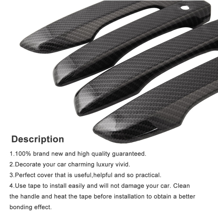 4 PCS Car Modified Carbon Door Handle Decoration for Honda Civic 2016-2020 - Door Handles by PMC Jewellery | Online Shopping South Africa | PMC Jewellery | Buy Now Pay Later Mobicred