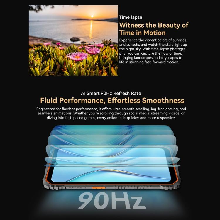 Blackview Oscal Marine 1, 4GB+128GB, 6.56 inch Android 15 Unisoc UMS9230E T615 Octa Core, Network: 4G, OTG, NFC(Orange) - free shipping - PMC TechLife - Order now!