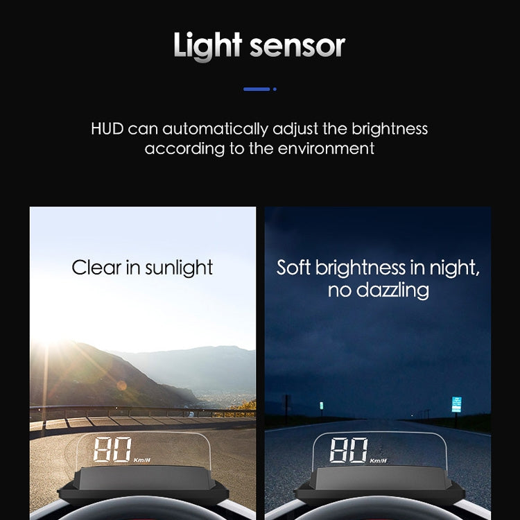 L3 HUD Head-up Display Car OBD2 Digital Display - Head Up Display System by PMC TechLife | Online Shopping South Africa | PMC TechLife | Buy Now Pay Later Mobicred