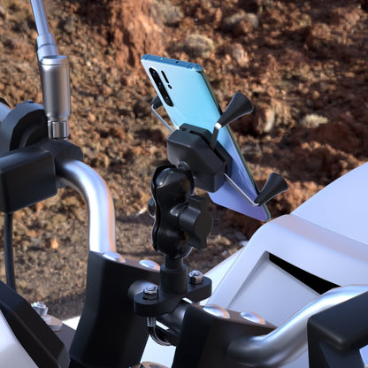 WUPP CS-1133A1 Motorcycle Four-claw X Shape Adjustable Mobile Phone Holder Bracket, Double Tap Buckle Version - Holder by WUPP | Online Shopping South Africa | PMC Jewellery | Buy Now Pay Later Mobicred