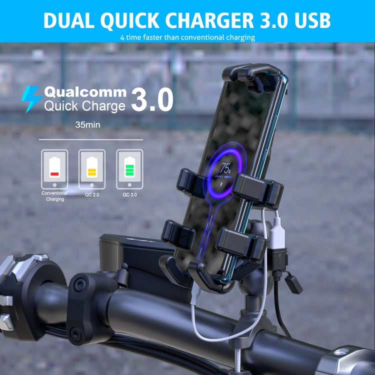 WUPP CS-1186B1 Motorcycle SAE Single USB Port Fast Charging Charger - Battery Charger by WUPP | Online Shopping South Africa | PMC Jewellery