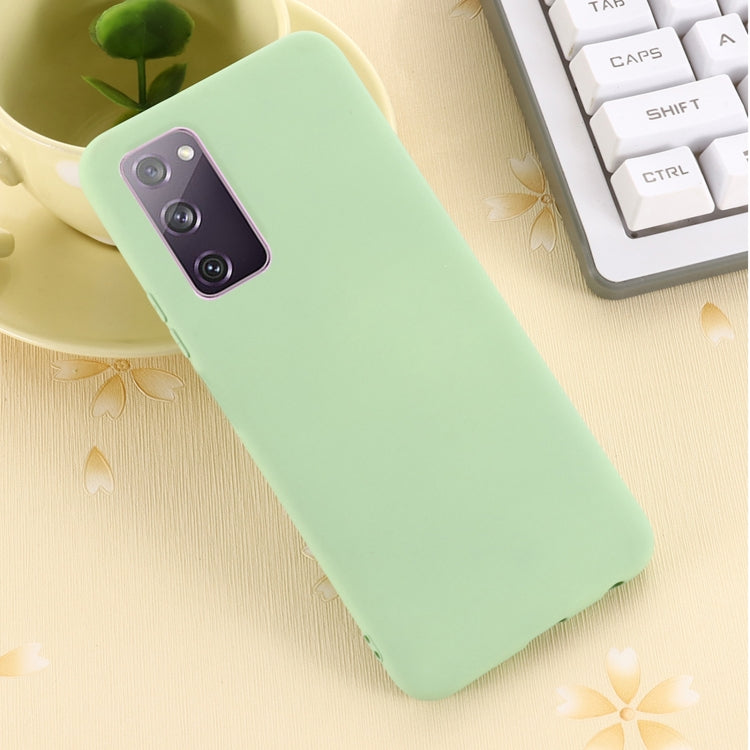 For Samsung Galaxy S20 FE / S20 Lite Pure Color Liquid Silicone Shockproof Full Coverage Case(Green) - Galaxy S20 FE Cases by PMC Jewellery | Online Shopping South Africa | PMC Jewellery | Buy Now Pay Later Mobicred