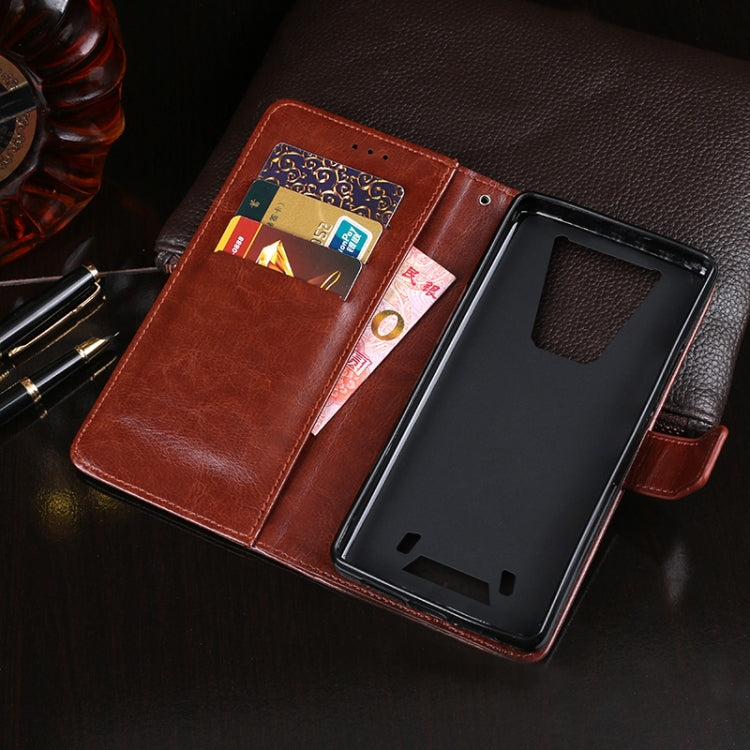 For Blackview BV6900 idewei Crazy Horse Texture Horizontal Flip Leather Case with Holder & Card Slots & Wallet(White) - More Brand by idewei | Online Shopping South Africa | PMC Jewellery | Buy Now Pay Later Mobicred