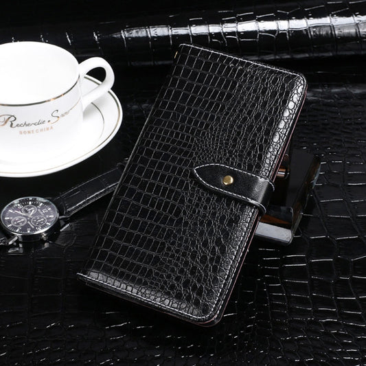 For Blackview BV5500 idewei Crocodile Texture Horizontal Flip Leather Case with Holder & Card Slots & Wallet(Black) - More Brand by idewei | Online Shopping South Africa | PMC Jewellery