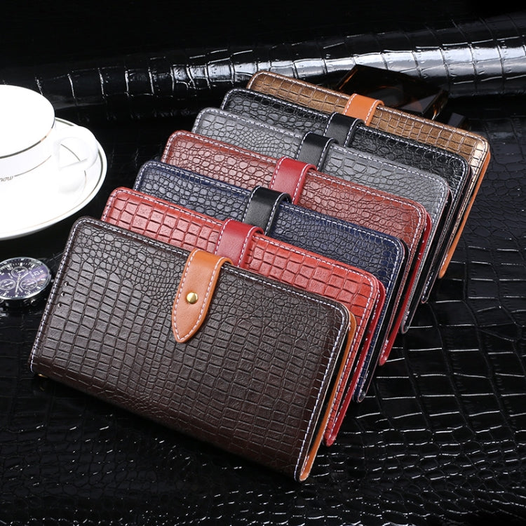 For Cubot Note 20 idewei Crocodile Texture Horizontal Flip Leather Case with Holder & Card Slots & Wallet(Dark Blue) - free shipping - PMC Jewellery - Order now!