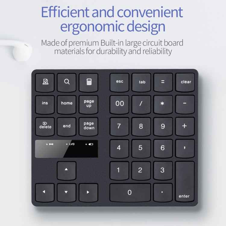 533 35 Keys 2.4G Ultra-thin Design Wireless Charging Digital Keyboard - Wireless Keyboard by PMC Jewellery | Online Shopping South Africa | PMC Jewellery | Buy Now Pay Later Mobicred