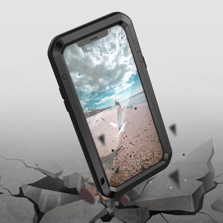 For iPhone 12 Pro LOVE MEI Metal Shockproof Life Waterproof Dustproof Protective Case(Yellow) - iPhone 12 / 12 Pro Cases by LOVE MEI | Online Shopping South Africa | PMC TechLife | Buy Now Pay Later Mobicred