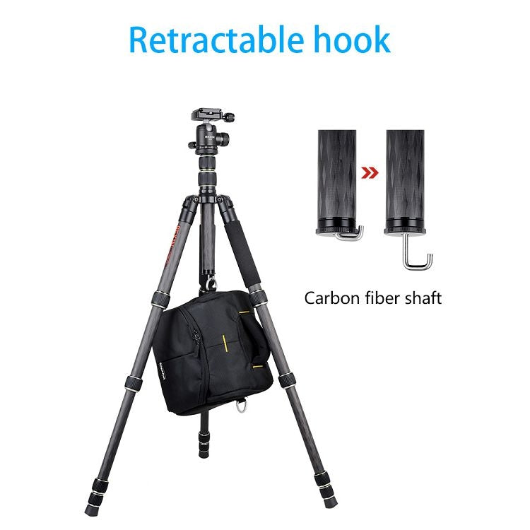 BEXIN BX255C K30 Portable Carbon Fiber Tripod for Camera Dslr - free shipping - PMC TechLife - Order now!