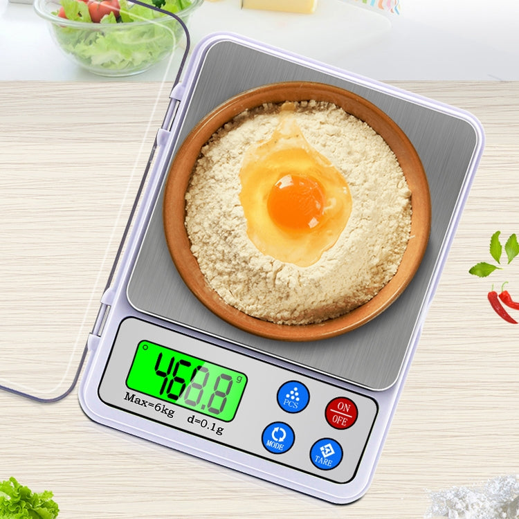 MH-555 6Kg x 0.1g High Accuracy Digital Electronic Portable Kitchen Scale Balance Device with 2.2 inch LCD Screen - Kitchen Scales by PMC Jewellery | Online Shopping South Africa | PMC Jewellery | Buy Now Pay Later Mobicred