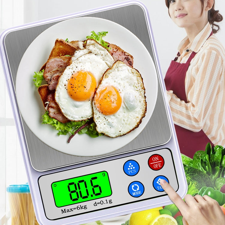 MH-555 6Kg x 0.1g High Accuracy Digital Electronic Portable Kitchen Scale Balance Device with 2.2 inch LCD Screen - Kitchen Scales by PMC Jewellery | Online Shopping South Africa | PMC Jewellery | Buy Now Pay Later Mobicred