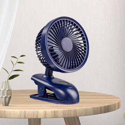 F601 Multifunctional Clip-on Electric Fan with LED Display (Blue) - Electric Fans by PMC Jewellery | Online Shopping South Africa | PMC Jewellery | Buy Now Pay Later Mobicred