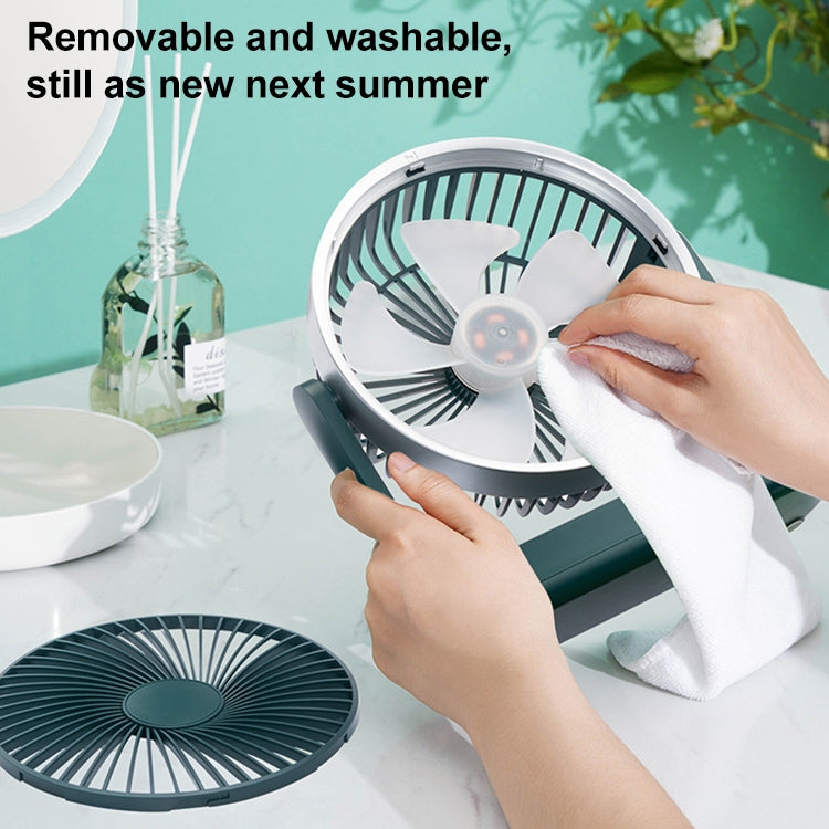 F701 Desktop Electric Fan with LED Display (Green) - Electric Fans by PMC TechLife | Online Shopping South Africa | PMC TechLife | Buy Now Pay Later Mobicred