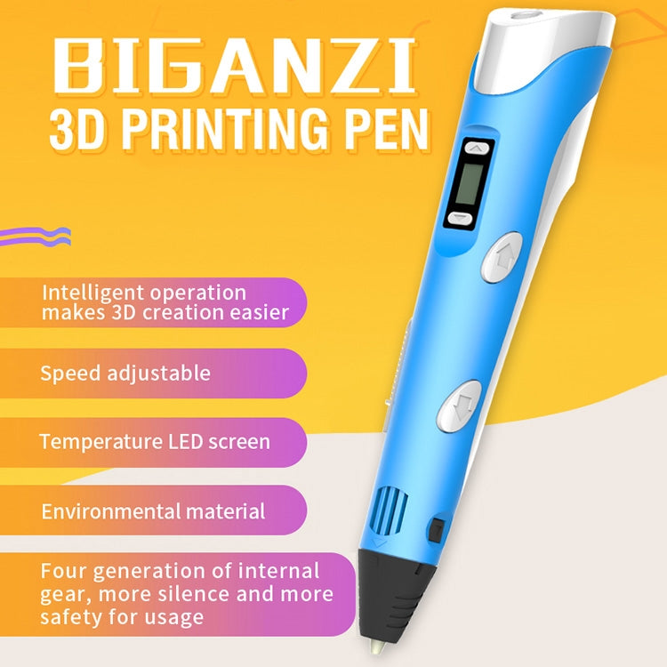 Hand-held 3D Printing Pen, UK Plug (Yellow) - 3D Printer by PMC Jewellery | Online Shopping South Africa | PMC Jewellery | Buy Now Pay Later Mobicred