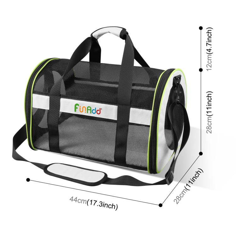 FUNADD Pet Travel Carrier Bag Shoulder Foldable Tote Bag(Grey) - Pet Storages & Bags by FunAdd | Online Shopping South Africa | PMC TechLife | Buy Now Pay Later Mobicred
