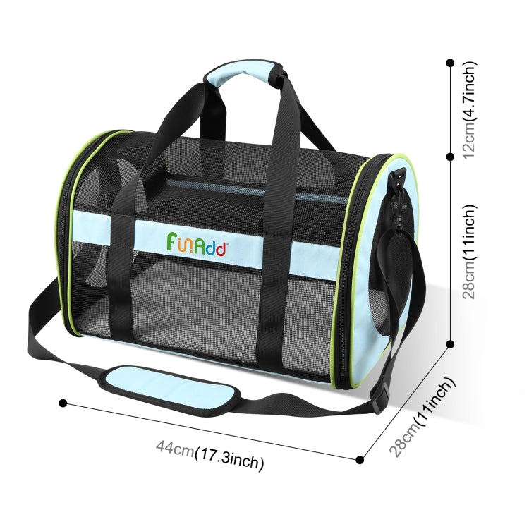 FUNADD Pet Travel Carrier Bag Shoulder Foldable Tote Bag(Blue) - Pet Storages & Bags by FunAdd | Online Shopping South Africa | PMC TechLife | Buy Now Pay Later Mobicred