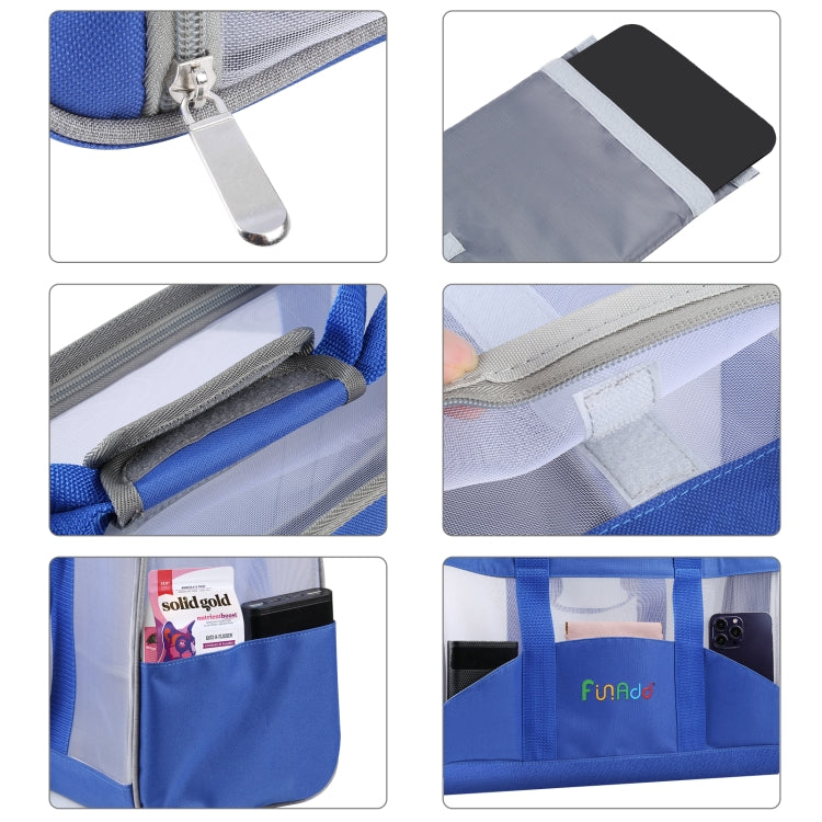 FUNADD Portable Breathable Pet Bag Outdoor Shoulder Tote Bag (Blue) - Pet Storages & Bags by FunAdd | Online Shopping South Africa | PMC TechLife | Buy Now Pay Later Mobicred