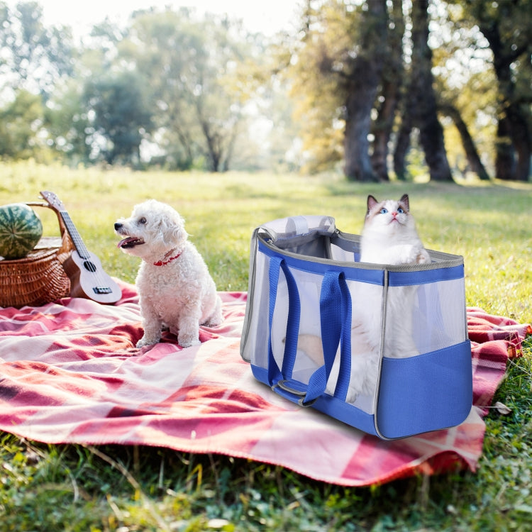FUNADD Portable Breathable Pet Bag Outdoor Shoulder Tote Bag (Blue) - Pet Storages & Bags by FunAdd | Online Shopping South Africa | PMC TechLife | Buy Now Pay Later Mobicred