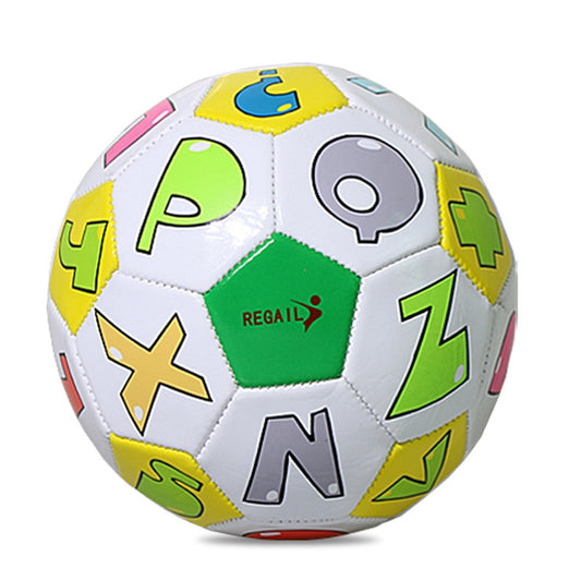 REGAIL No. 2 Intelligence PU Leather Wear-resistant Letter Football for Children, with Inflator - Balls by REGAIL | Online Shopping South Africa | PMC Jewellery | Buy Now Pay Later Mobicred