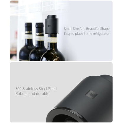 Original Xiaomi Youpin Huohou Red Wine Vacuum Stopper(Black) - Bottle Stopper by Xiaomi | Online Shopping South Africa | PMC Jewellery | Buy Now Pay Later Mobicred