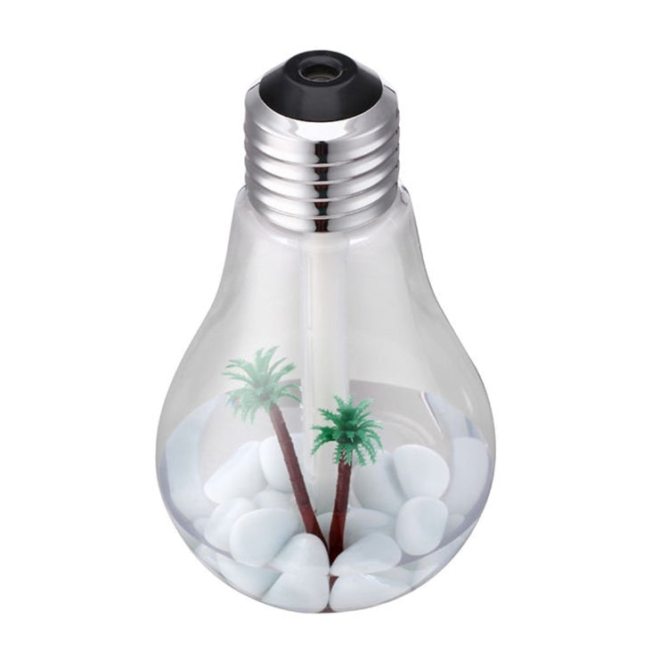 400ML Colorful Light Portable Bulb Shape Aromatherapy Air Purifier Humidifier for Home / Office / Car(Silver) - Air Purifiers & Accessories by PMC Jewellery | Online Shopping South Africa | PMC Jewellery | Buy Now Pay Later Mobicred