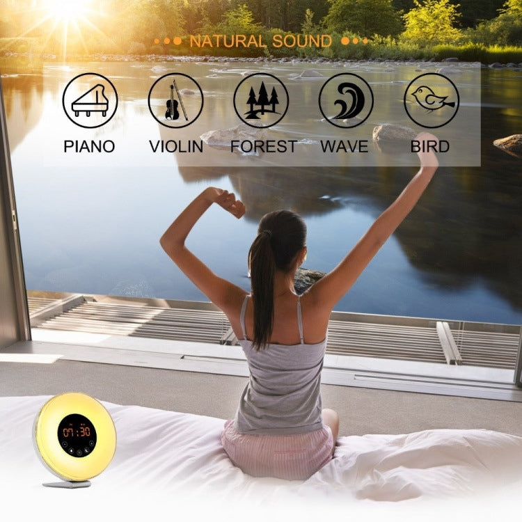 Multi-function Led Touch Intelligent Wake-up Light Alarm Clock with FM Radio - Alarm Clocks by PMc TechLife | Online Shopping South Africa | PMc TechLife | Buy Now Pay Later Mobicred