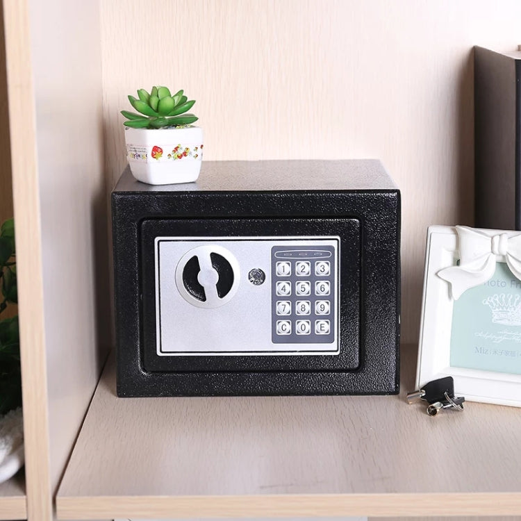 17E Home Mini Electronic Security Lock Box Wall Cabinet Safety Box with Coin-operated Function(Obsidian Black) - free shipping - PMc TechLife - Order now!