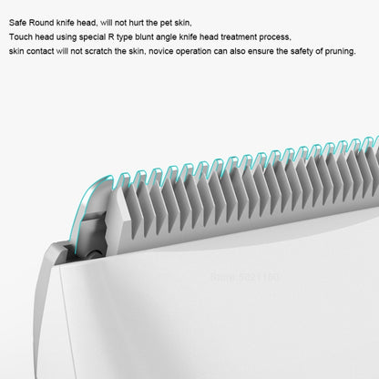 Original Xiaomi Youpin Pawbby Dog Professional Razor Pet Grooming Clippers Electric Rechargeable Safety Haircut Machine(White) - Brushes & Combs by Xiaomi | Online Shopping South Africa | PMC Jewellery | Buy Now Pay Later Mobicred