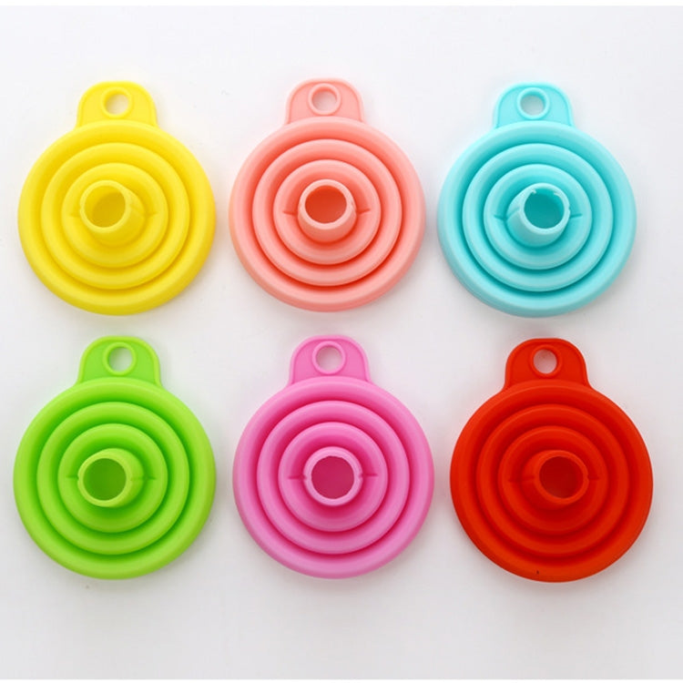 Mini Silicone Foldable Telescopic Funnel Random Color Delivery - Gadgets by PMC TechLife | Online Shopping South Africa | PMC TechLife | Buy Now Pay Later Mobicred