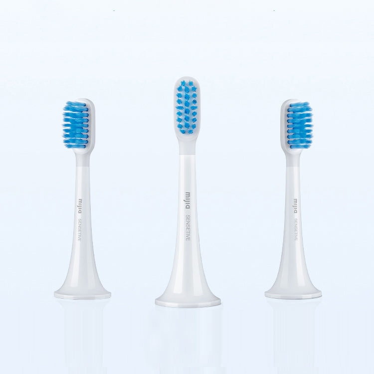 3 PCS Original Xiaomi Mijia Electric Toothbrush Heads Replacement Oral Health Care (Sensitive Type)(White) - Replacement Brush Heads by Xiaomi | Online Shopping South Africa | PMC TechLife | Buy Now Pay Later Mobicred