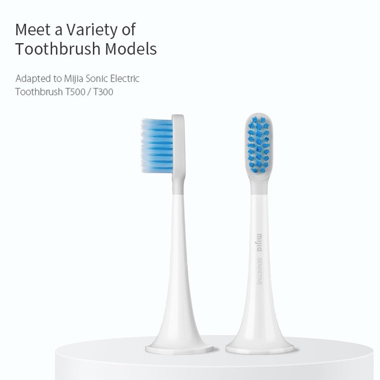 3 PCS Original Xiaomi Mijia Electric Toothbrush Heads Replacement Oral Health Care (Sensitive Type)(White) - Replacement Brush Heads by Xiaomi | Online Shopping South Africa | PMC TechLife | Buy Now Pay Later Mobicred