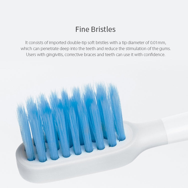 3 PCS Original Xiaomi Mijia Electric Toothbrush Heads Replacement Oral Health Care (Sensitive Type)(White) - Replacement Brush Heads by Xiaomi | Online Shopping South Africa | PMC TechLife | Buy Now Pay Later Mobicred