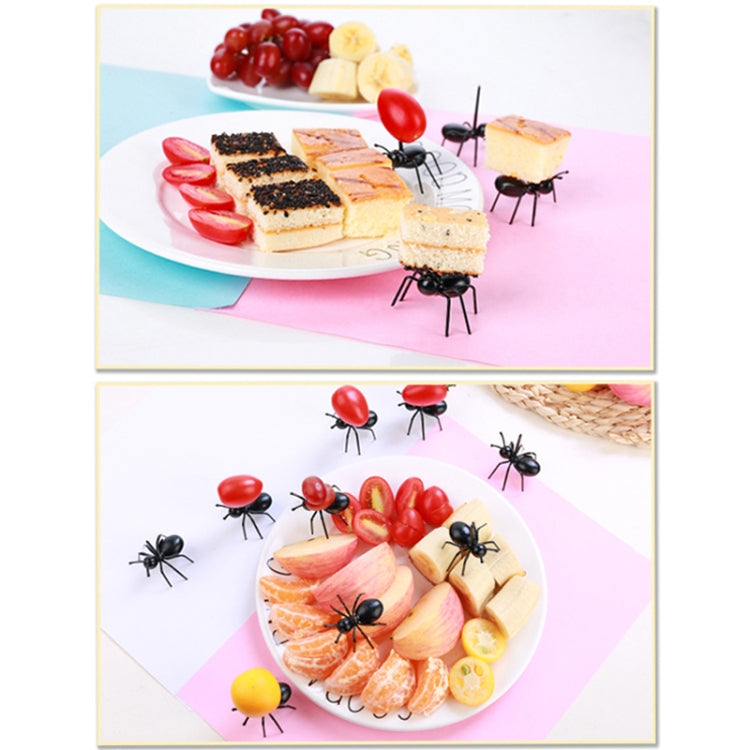 12pcs / Box Worker Ant Fruit Forks Snack Cake Dessert Tableware Home Kitchen Party Dinner Fruit Pick Kitchen Tool - Gadgets by PMC Jewellery | Online Shopping South Africa | PMC Jewellery | Buy Now Pay Later Mobicred