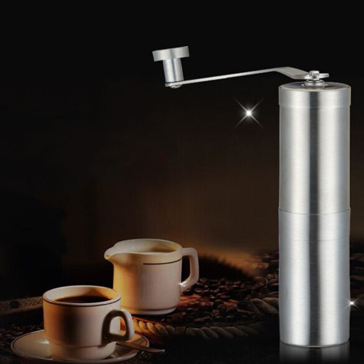 Portable Conical Burr Mill Manual Stainless Steel Bean Pepper Hand Crank Coffee Grinder, Gift Box Package - Coffee Tools by PMC Jewellery | Online Shopping South Africa | PMC Jewellery | Buy Now Pay Later Mobicred