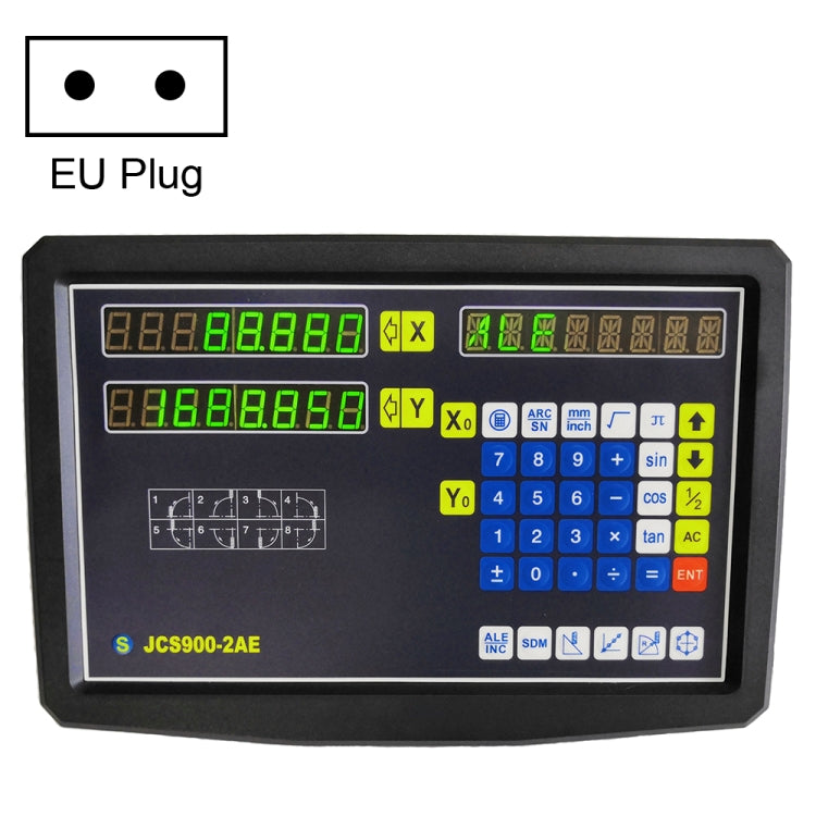 JCS900-2AE Two Axes Digital Readout Display Milling Lathe Machine, EU Plug - Digital Multimeter by PMC Jewellery | Online Shopping South Africa | PMC Jewellery | Buy Now Pay Later Mobicred