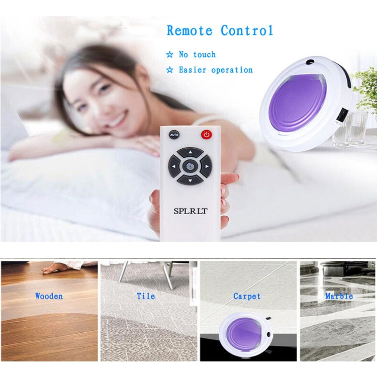 TOCOOL TC-350 Smart Vacuum Cleaner Household Sweeping Cleaning Robot with Remote Control(Purple) - Robot Vacuum Cleaner by TOCOOL | Online Shopping South Africa | PMC Jewellery | Buy Now Pay Later Mobicred