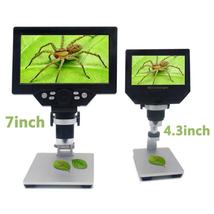 G1200 7 inch LCD Screen 1200X Portable Electronic Digital Desktop Stand Microscope, US Plug - free shipping - PMC Jewellery - Order now!